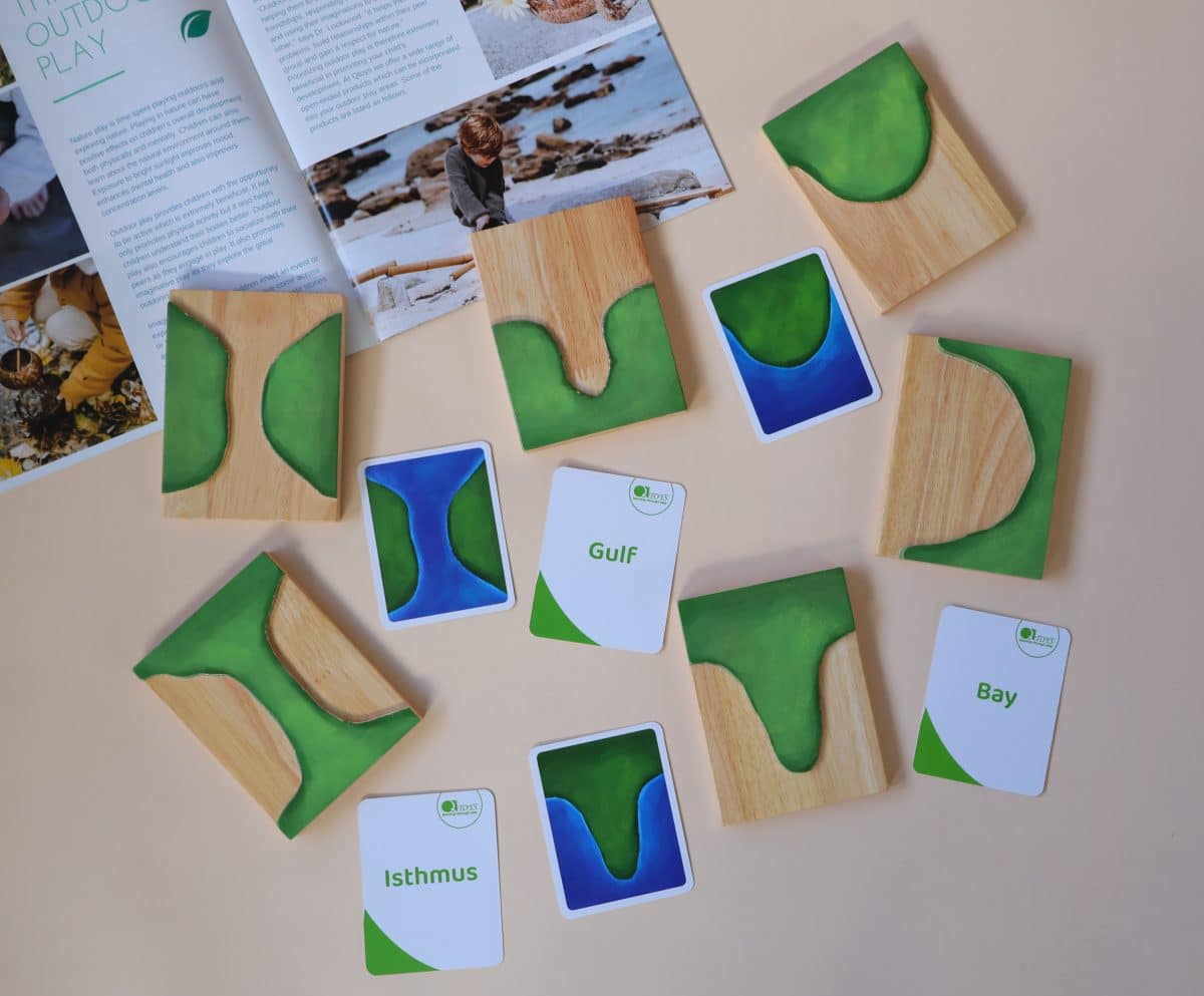 QTOYS Montessori Land and Water Forms