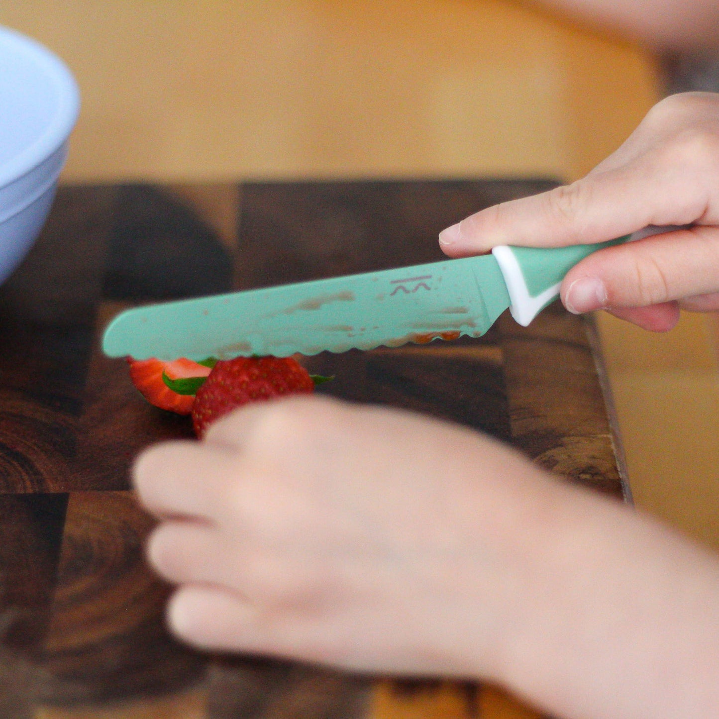 KiddiKutter Child Safe Knife Sea Green