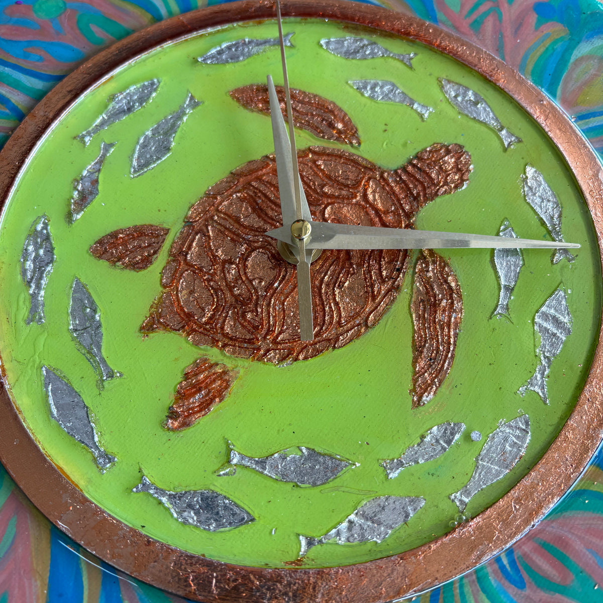 Turtle Wall Clock by Melissa Collinson