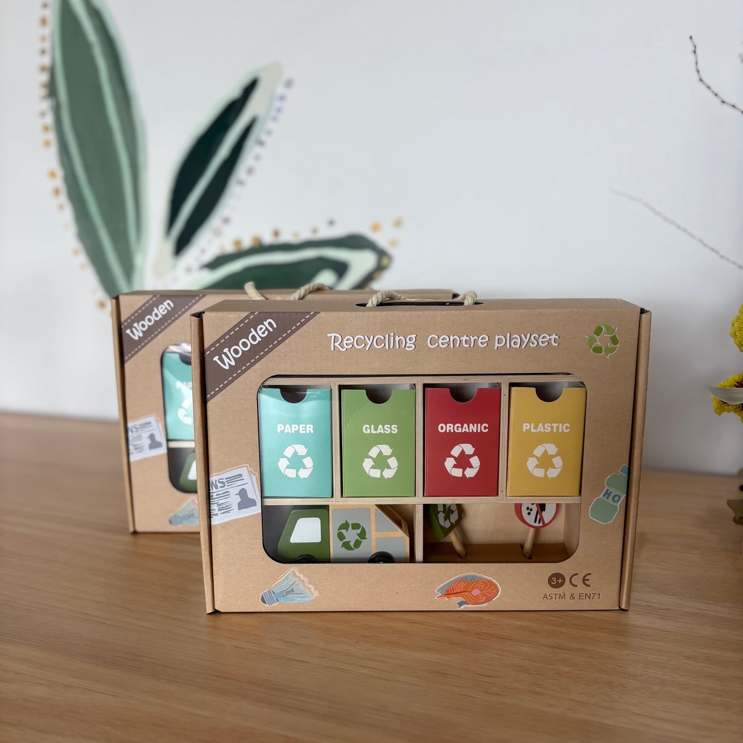 Wooden Recycling Centre Play Set