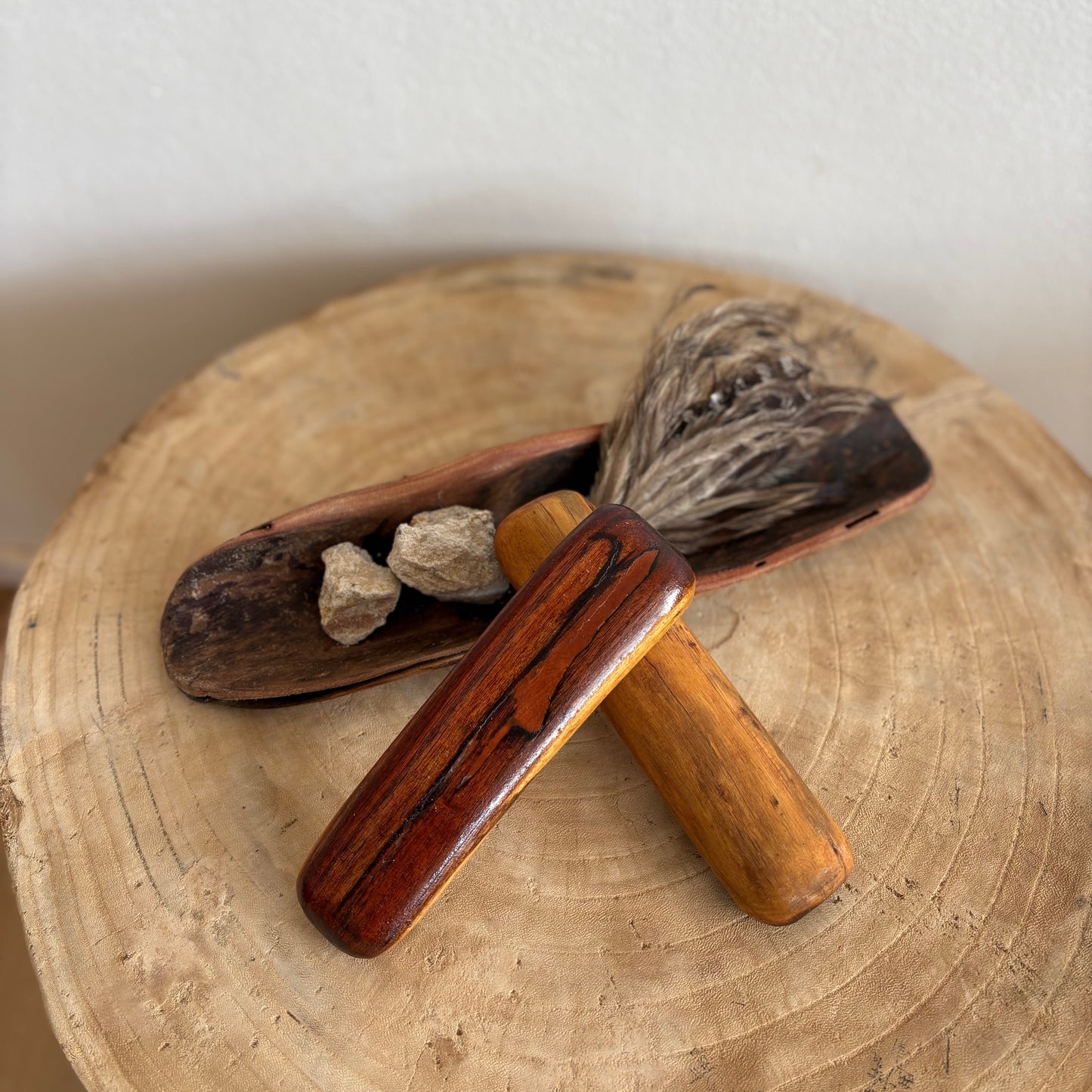 Clap Sticks & Coolamon Set by Birramari Aboriginal Arts, Crafts & Entertainment
