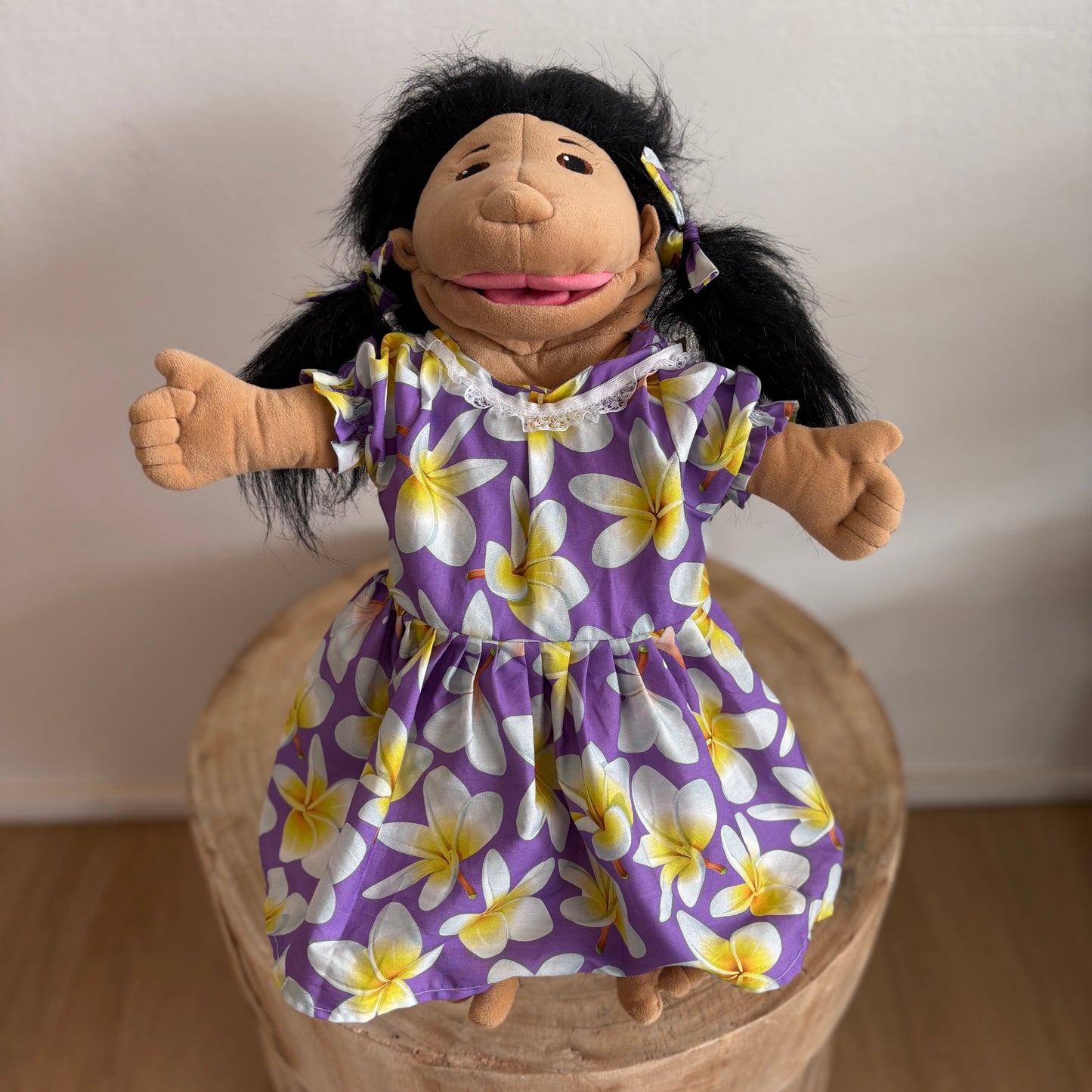 Sissy Hand Puppet (Purple Floral)