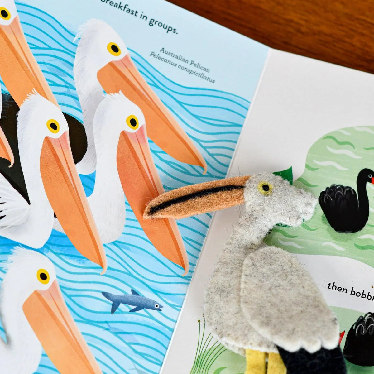 Busy Beaks Finger Puppets and Book