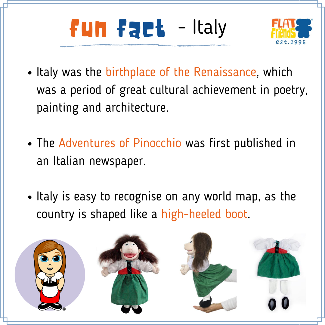 Sofia - Girl Hand Puppet from Italy