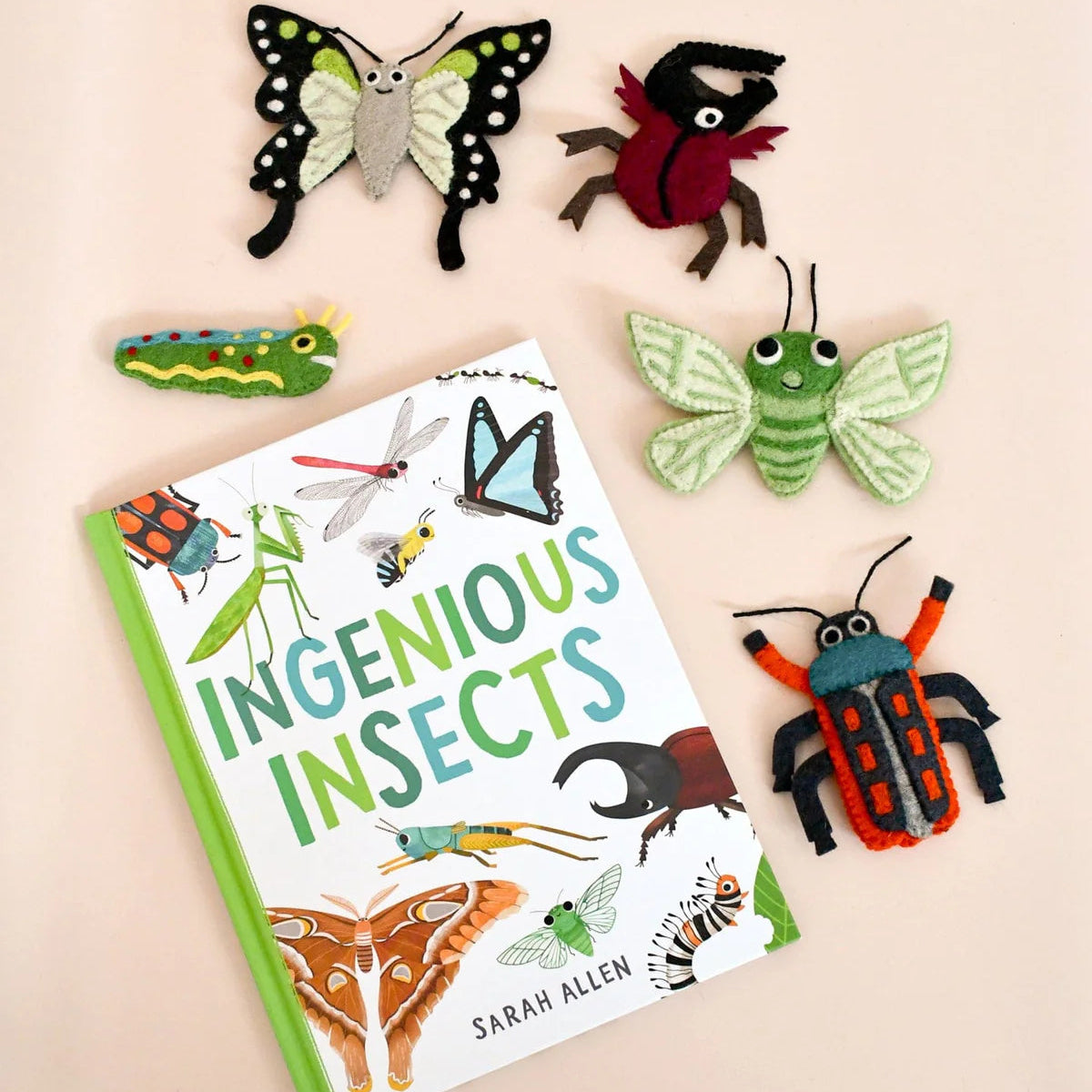 Ingenious Insects Finger Puppets & Book Set by Sarah Allen