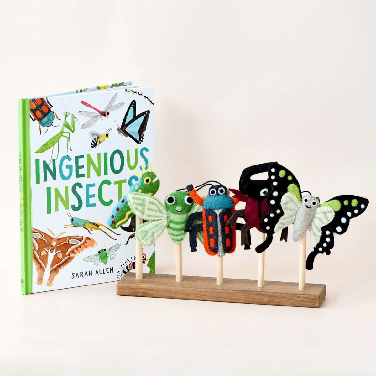 Ingenious Insects Finger Puppets & Book Set by Sarah Allen