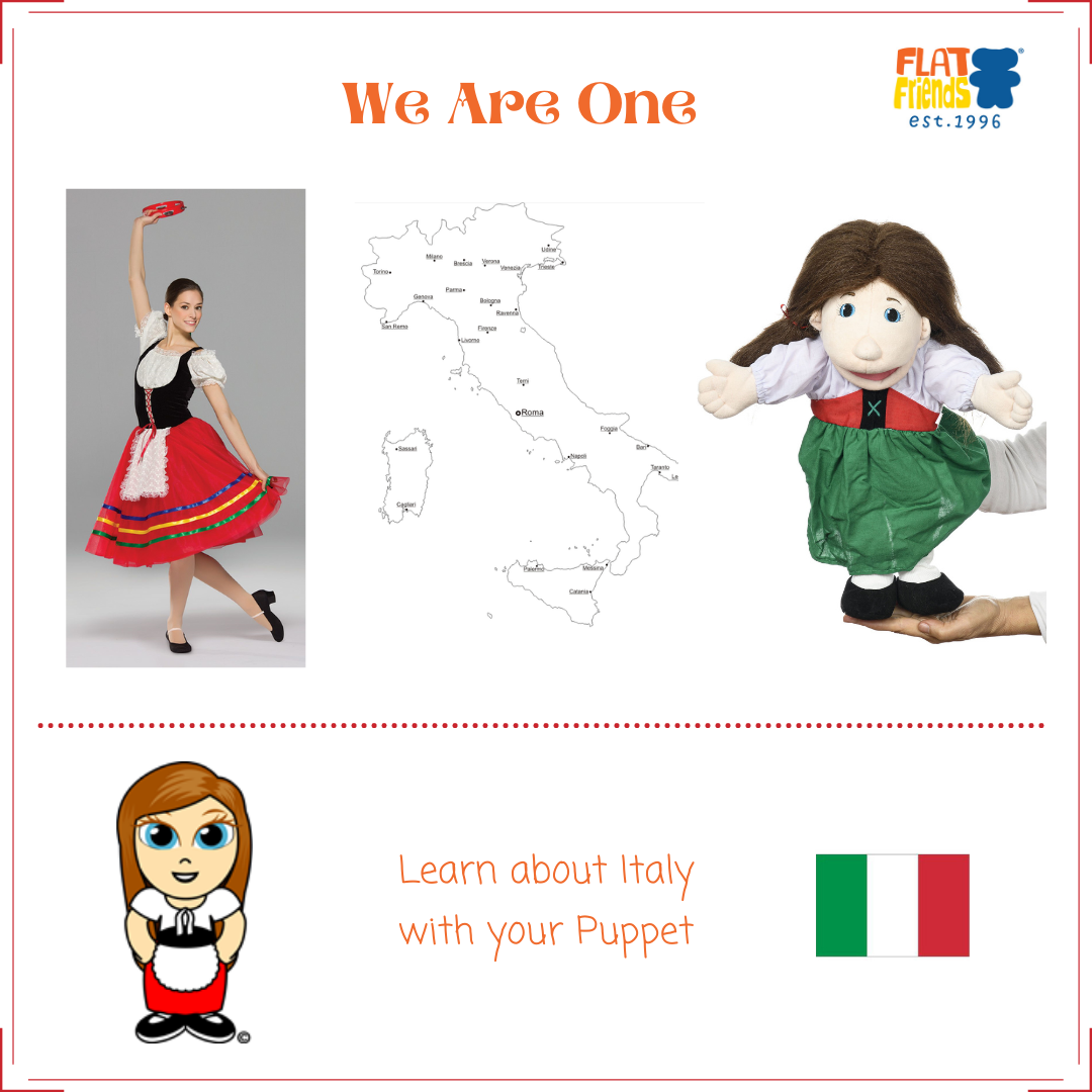 Sofia - Girl Hand Puppet from Italy