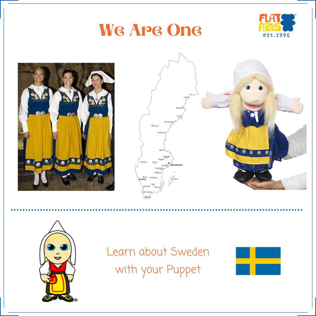 Annika - Girl Hand Puppet from Sweden