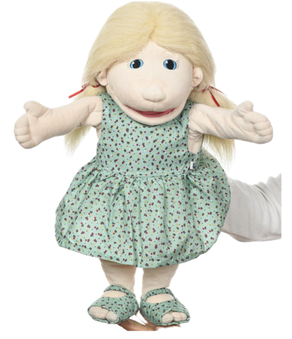 Annika - Girl Hand Puppet from Sweden