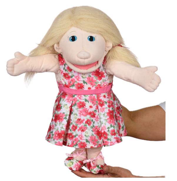 Annika - Girl Hand Puppet from Sweden