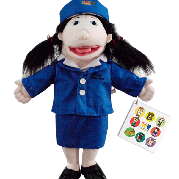 Eyra - Flight Attendant Hand Puppet (Cultural Explorer Edition)