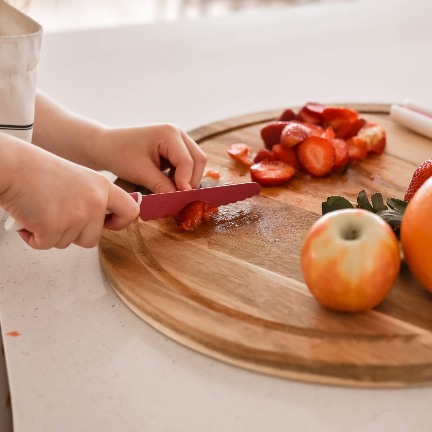KiddiKutter Child Safe Knife - Dusty Pink