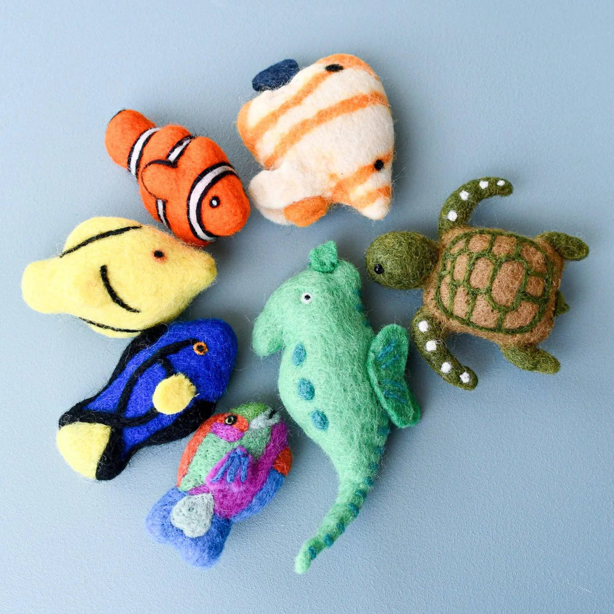 Felt Coral Reef Fish Toys Set
