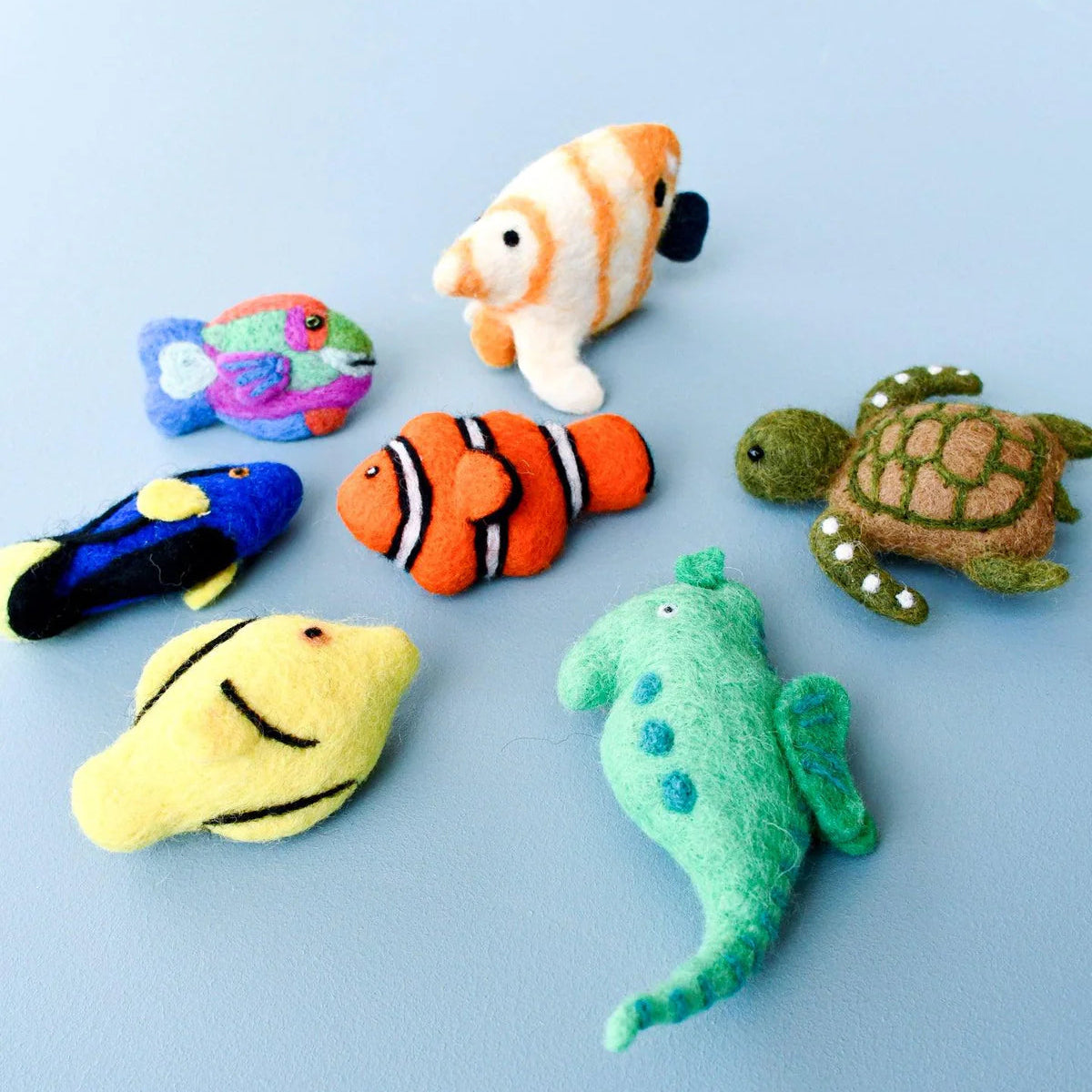 Felt Coral Reef Fish Toys Set