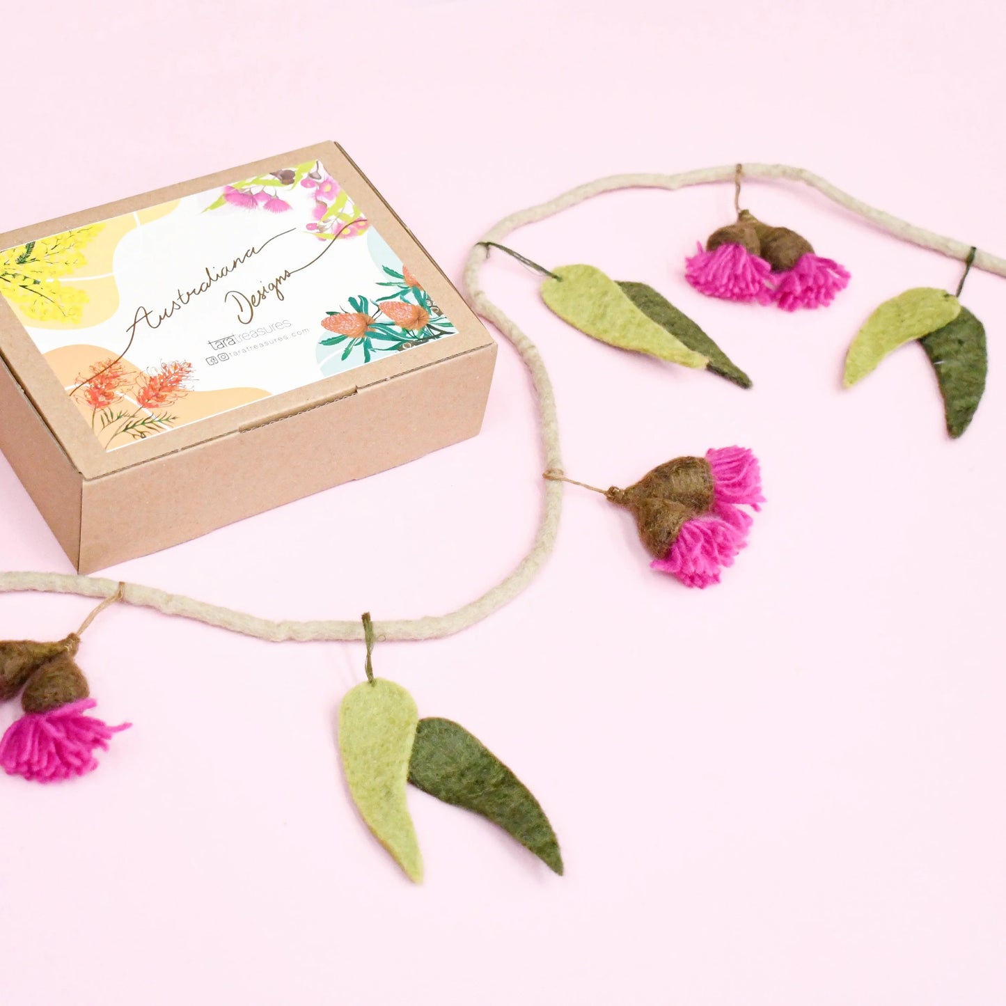 Eucalyptus and Gum Blossoms Garland