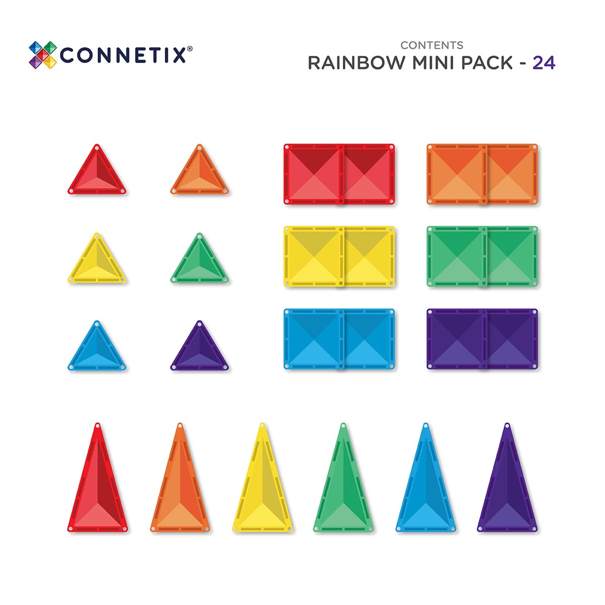 CONNETIX Rainbow Mini Pack 24 pc