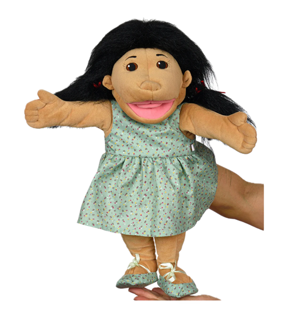 Kimi - Girl Hand Puppet from New Mexico, USA (Cultural Edition)