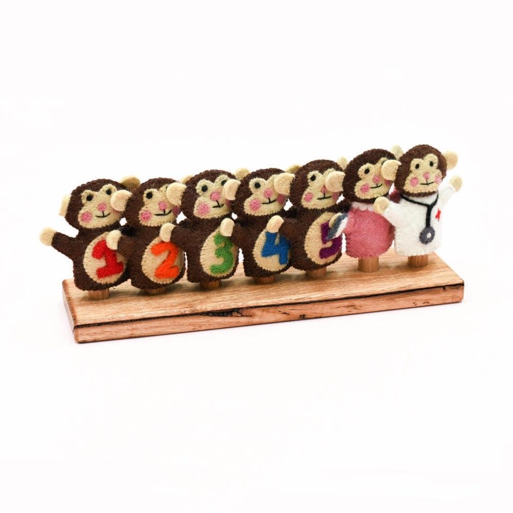 Five Little Monkeys, Finger Puppet Set