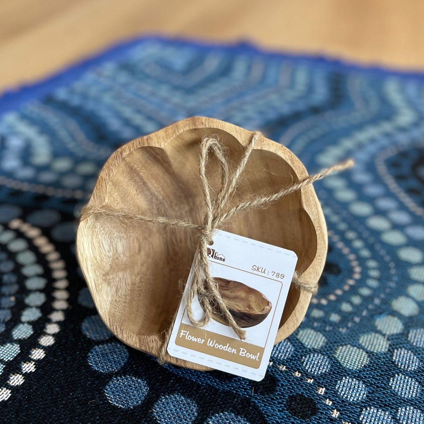 Flower Wooden Bowl
