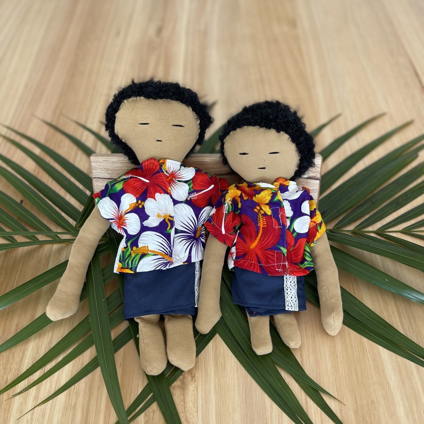 Dadda & Bala Handmade Blue Doll Set
