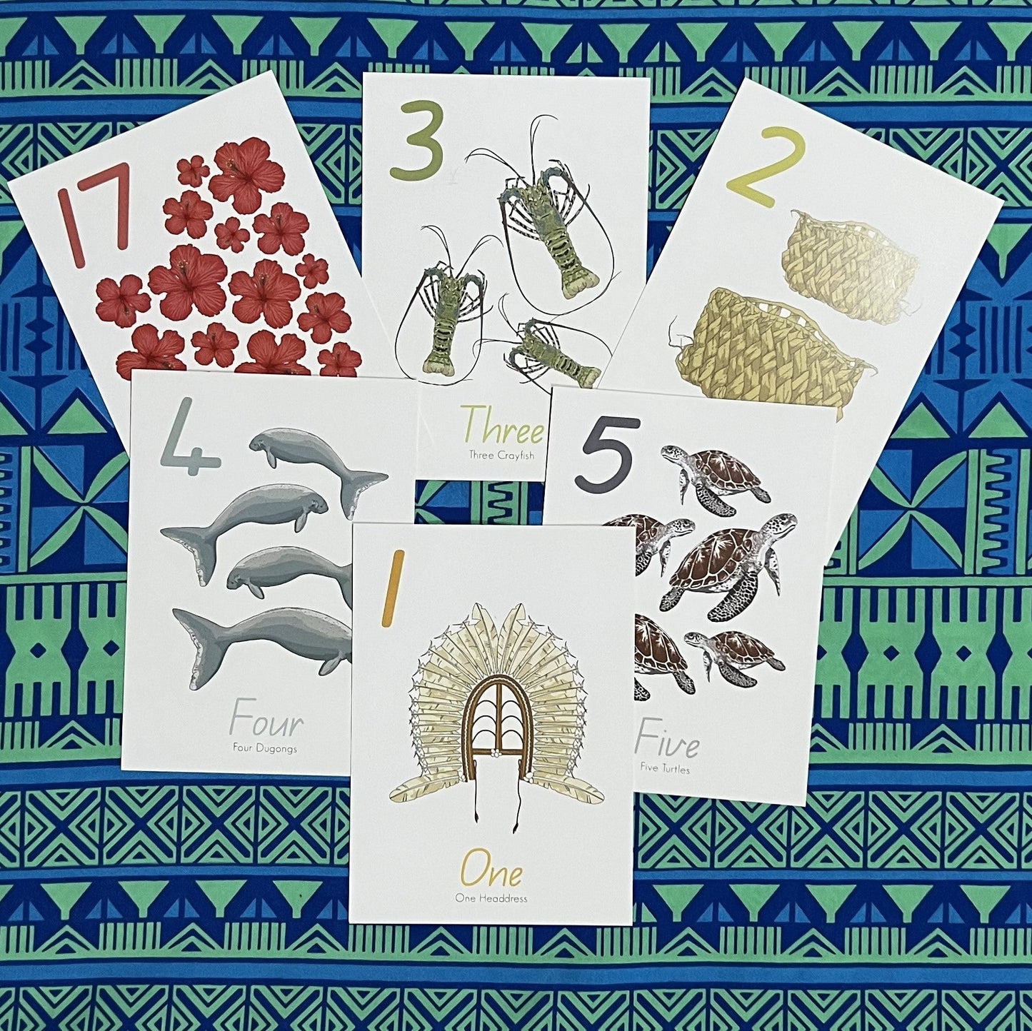Torres Strait Island A4 Number Cards