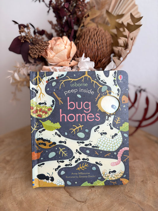 Peep Inside Bug Homes by Anna Milbourne (Board Book)