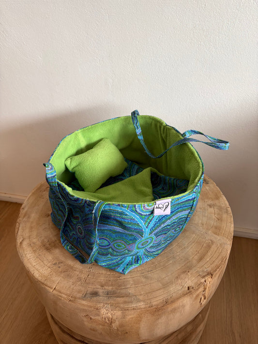 Carry Bag Set (Blue Design)