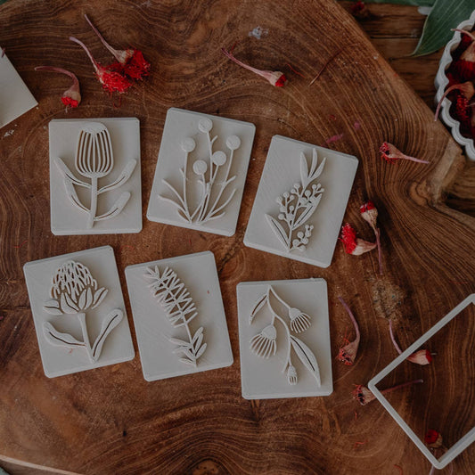 Australian Native Flower Playdough Eco Stamp Set