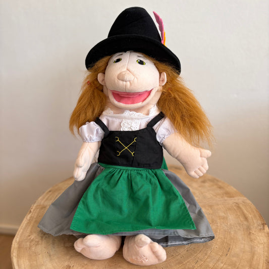 Heidi - Girl Hand Puppet from Germany