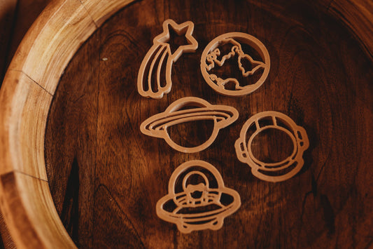 Outer Space Cutter Set - Eco Playdough Tool