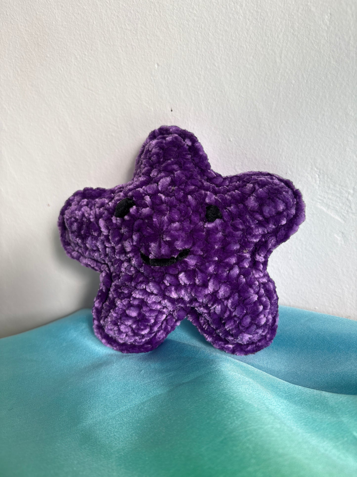 Hand-Crocheted Plush Starfish (Small Purple)