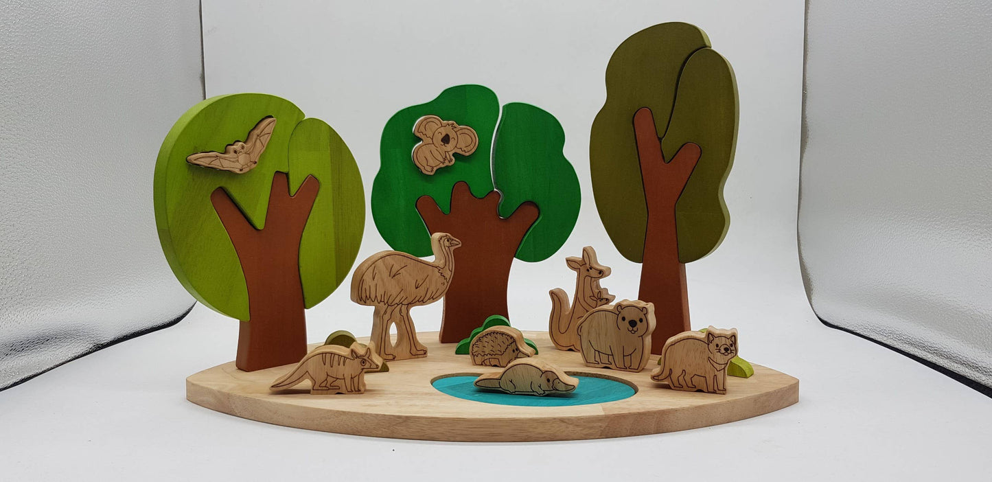 Australian Bush Wildlife Playset