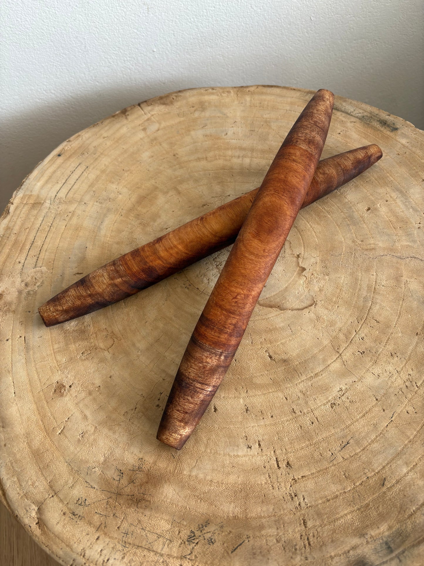 Clap Sticks - Hand Crafted by Clarence Wyles (Large Flat Design)