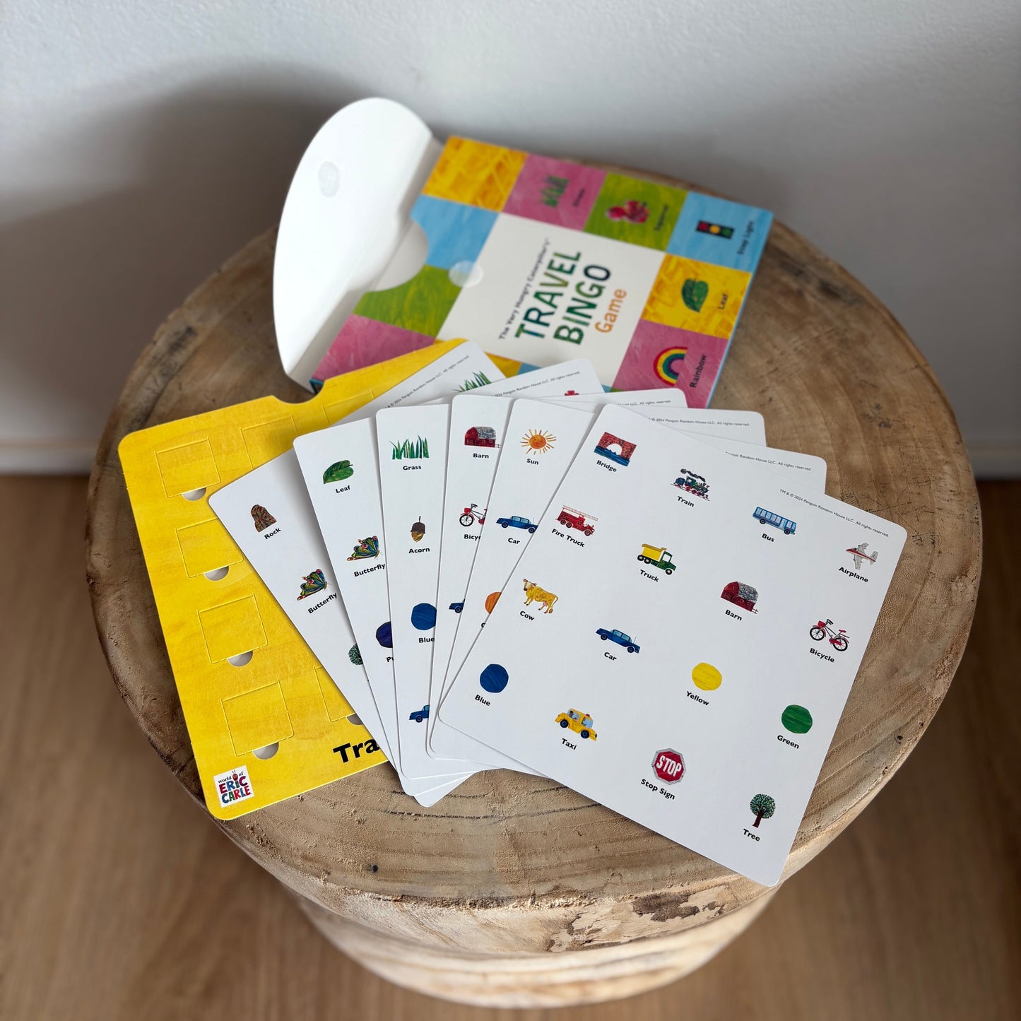 The Very Hungry Caterpillar's Travel Bingo Game