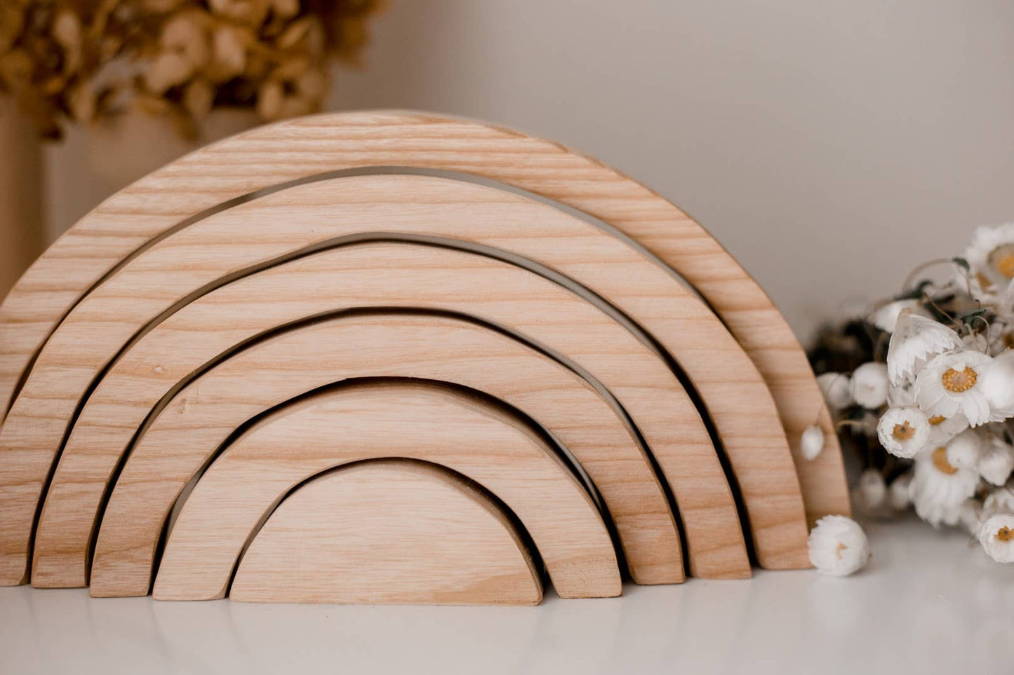 Large natural stacking blocks 6 pcs