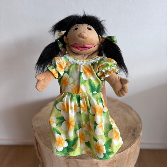 Sissy Hand Puppet (Green Floral)