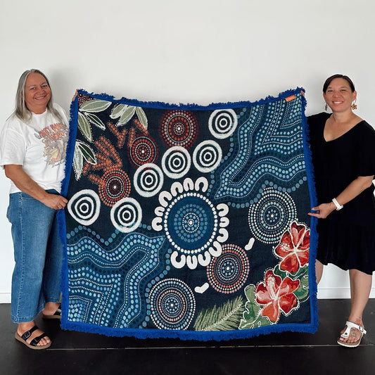 Yarning Connections Woven Rug