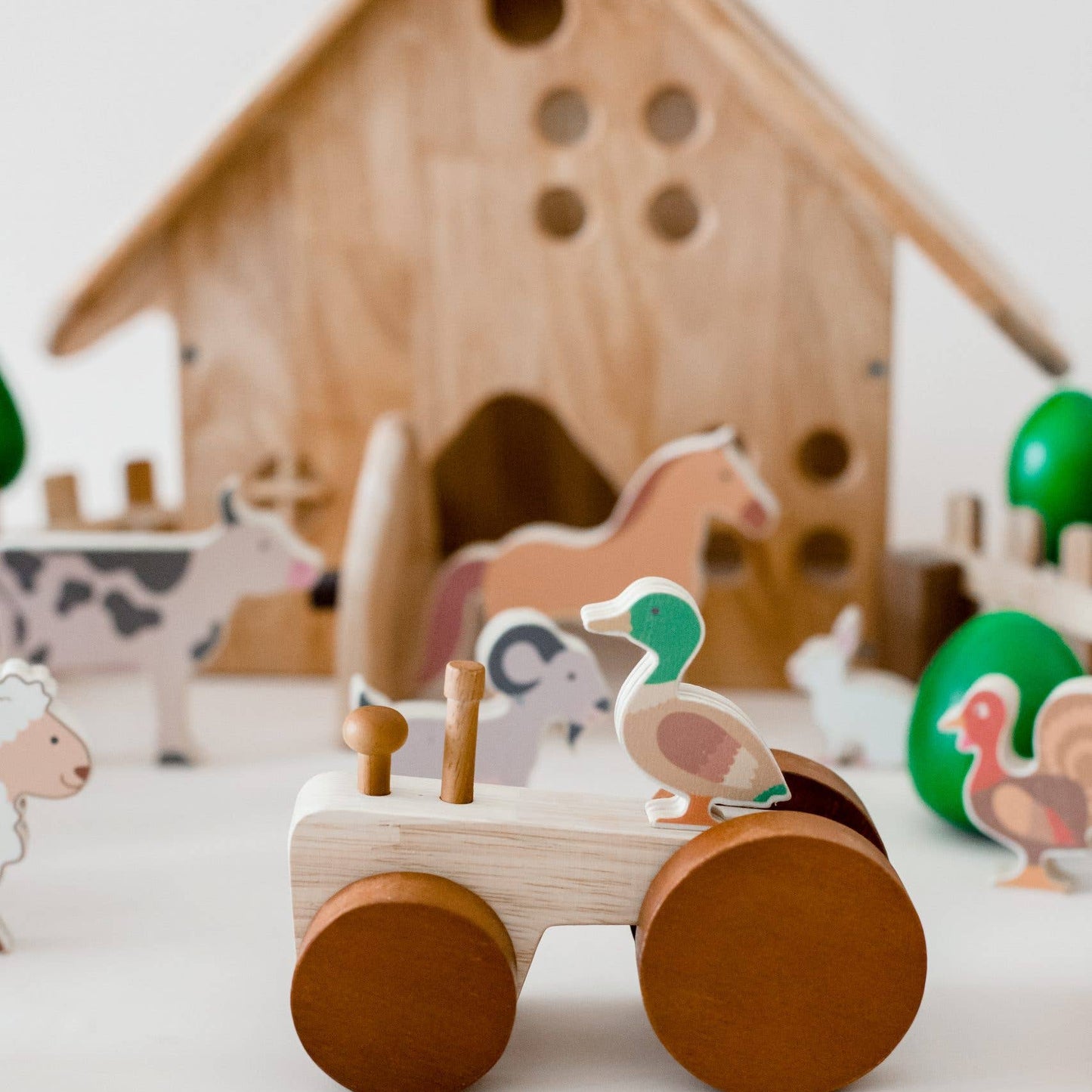 Farm Animals & Tractor Set