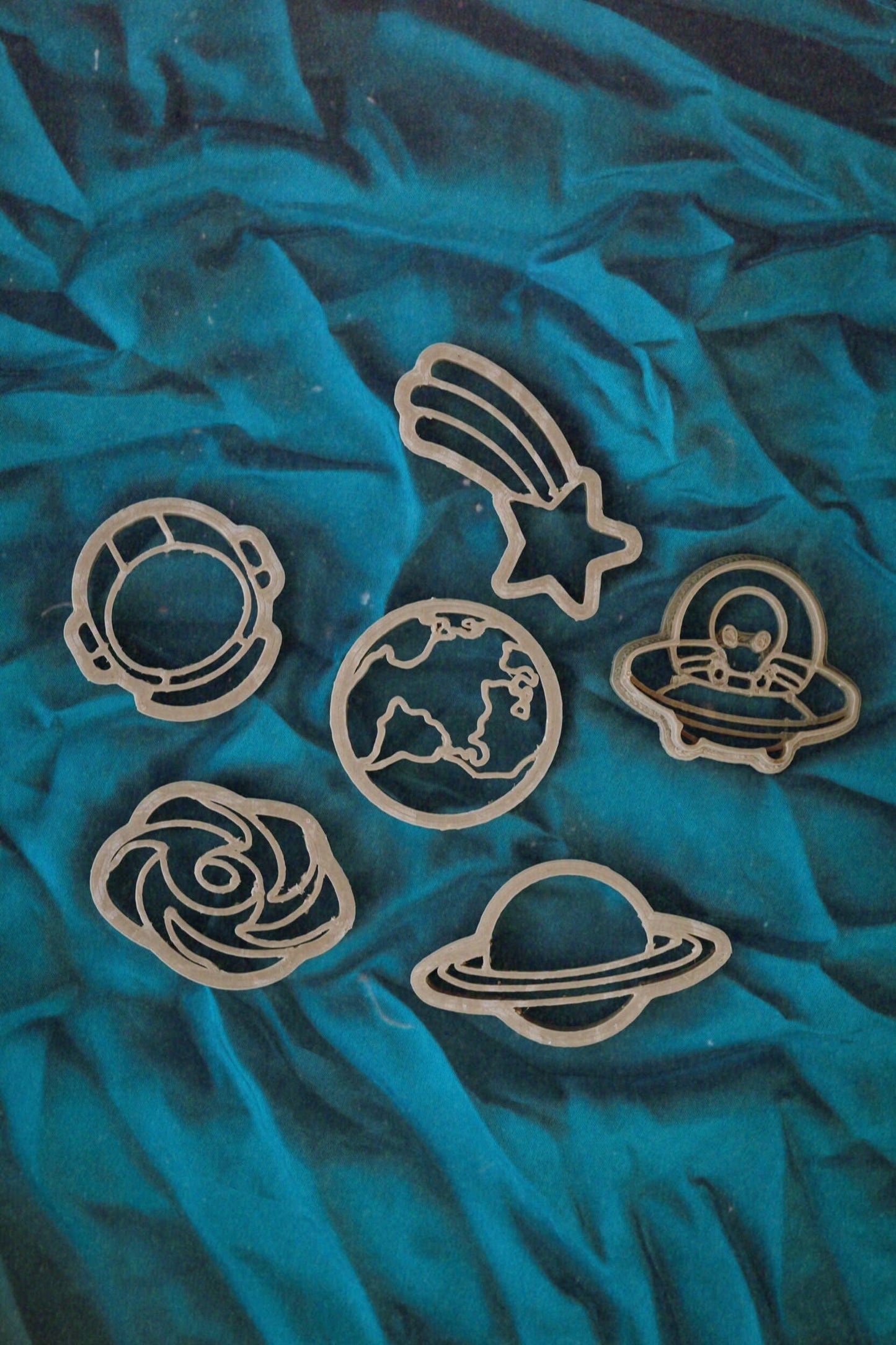 Outer Space Cutter Set - Eco Playdough Tool