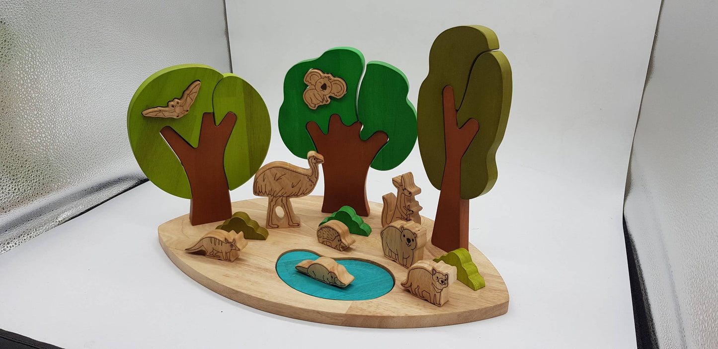 Australian Bush Wildlife Playset