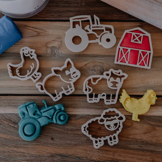 Mini Farm playdough Eco Cutter Set