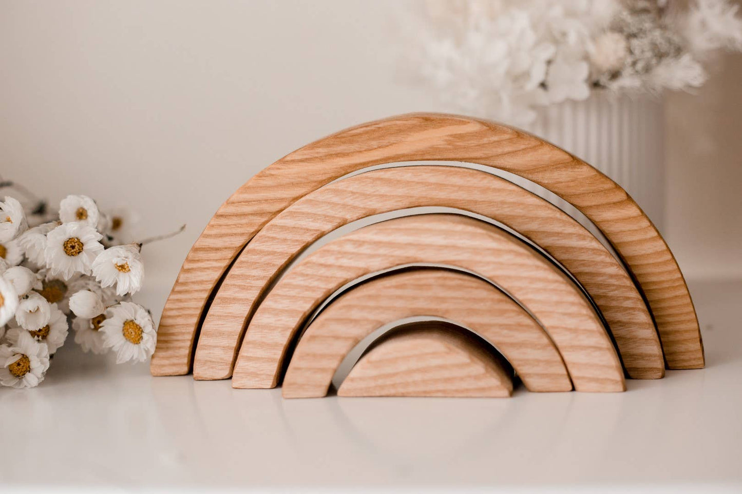 Large natural stacking blocks 6 pcs