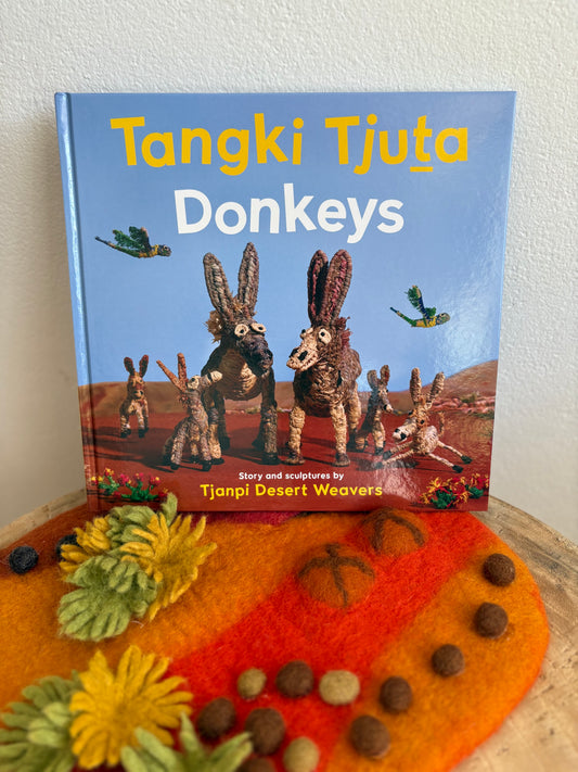 Tangki Tjuta Donkeys by Tjanpi Desert Weavers (Hard Back)