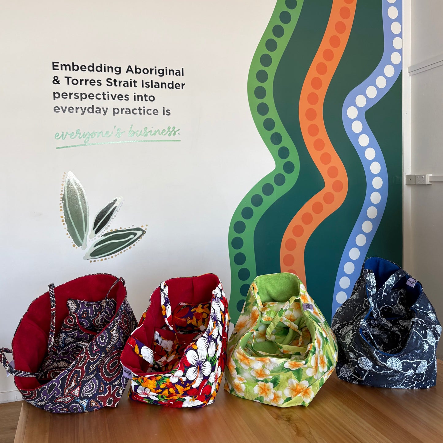 Carry Bag Set (Blue Design)