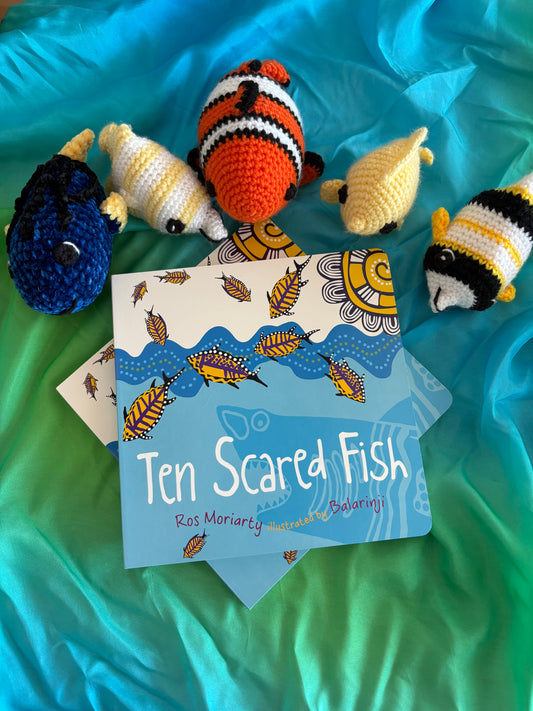 Ten Scared Fish by Ros Moriarty (Board Book)