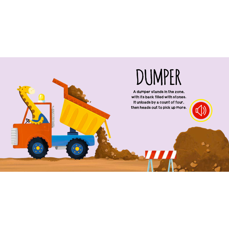 Sassi Sound Book - Construction Site Vehicles