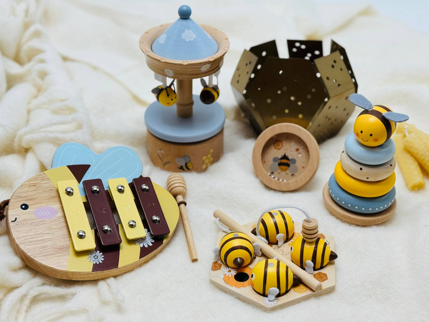 Wooden Bee Carousel