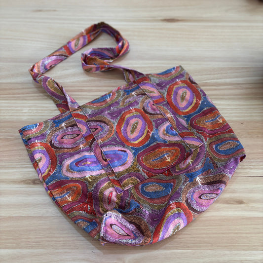 Indigenous Print Material Cross Body Bag