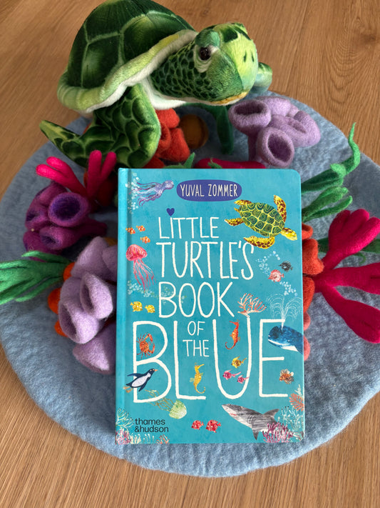 Little Turtle's Book Of The Blue by Yuval Zommer (Board Book)