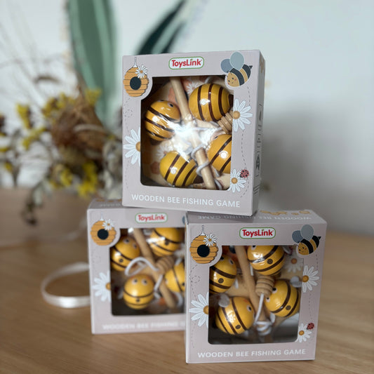 Wooden Bee Fishing Game